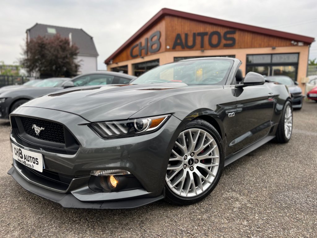 Ford Mustang V8 5.0 GT Cabriolet pack premium boite automatique navigation * dispo et visible sur notre parc* 40900 €