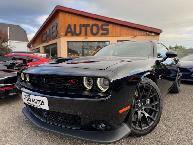 Dodge Challenger V8 6.4 Scat Pack noir 492ch boîte automatique 1ère main 15580kms *DISPONIBILE ET VISIBLE SUR NOTRE PARC* 53900 eur