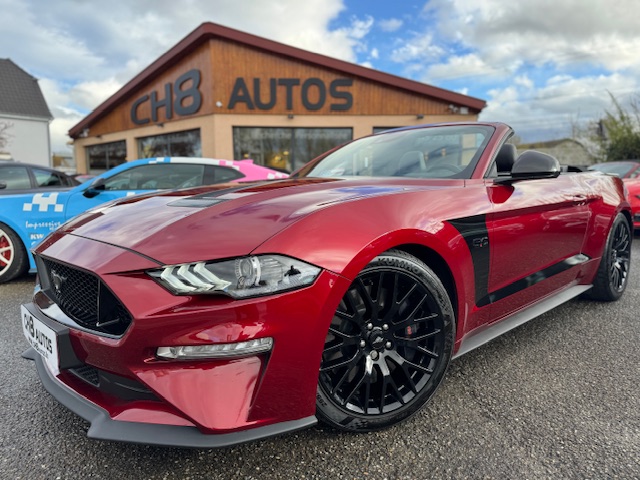 FORD MUSTANG V8 5.0 GT CABRIOLET PHASE 2 ROUGE CANDY SYSTEME AUDIO BANG & OLUFSEN * DISPONIBLE ET VISIBLE SUR NOTRE PARC* 48900eur