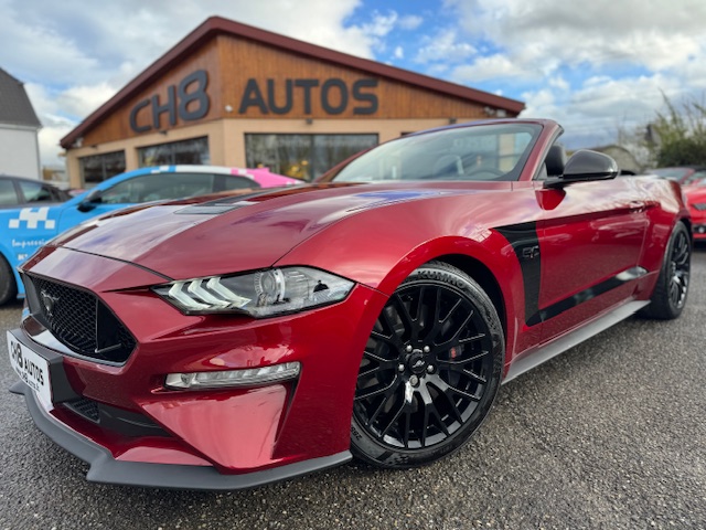 FORD MUSTANG V8 5.0 GT CABRIOLET PHASE 2 ROUGE CANDY SYSTEME AUDIO BANG & OLUFSEN * DISPONIBLE ET VISIBLE SUR NOTRE PARC* 48900eur