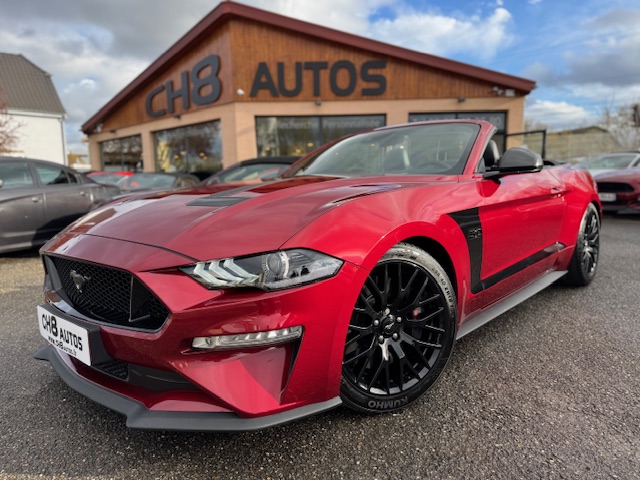 FORD MUSTANG V8 5.0 GT CABRIOLET PHASE 2 ROUGE CANDY SYSTEME AUDIO BANG & OLUFSEN * DISPONIBLE ET VISIBLE SUR NOTRE PARC* 48900eur