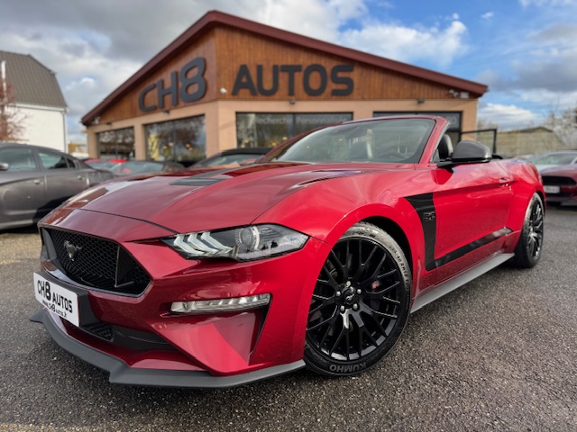 FORD MUSTANG V8 5.0 GT CABRIOLET PHASE 2 ROUGE CANDY SYSTEME AUDIO BANG & OLUFSEN * DISPONIBLE ET VISIBLE SUR NOTRE PARC* 48900eur