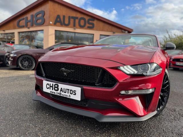 FORD MUSTANG V8 5.0 GT CABRIOLET PHASE 2 ROUGE CANDY SYSTEME AUDIO BANG & OLUFSEN * DISPONIBLE ET VISIBLE SUR NOTRE PARC* 48900eur