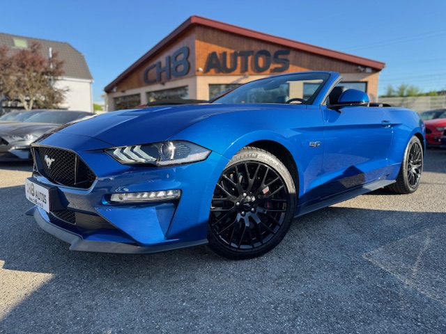 FORD MUSTANG V8 5.0 GT CABRIOLET PHASE 2 BLEU SAPHIR * DISPO ET VISIBLE SUR NOTRE PARC* 46900 eur